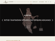 Tablet Screenshot of hugras.is